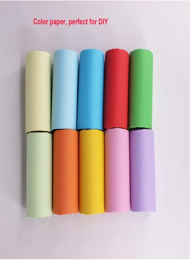 suituts 40 Pack 1.6X3.9 Inch Cardboard Tubes Bulk Craft Rolls, Thick Paper Roll Tubes for Craft DIY Art, Comes with 100 Sheets Colorful Paper and 80 Pieces Wiggle Eyes (Brown) - Image 5